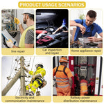 HASTHIP® 400V High Voltage Resistant Electrician Work Gloves with Full Palm Rubberization, Enhanced Dexterity & Comfort