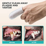 HASTHIP® Toallitas Dentales para Perros y Gatos 50 Uds,Toallitas de Limpieza Dental con Menta,para Dientes de Mascotas Elimina Placa y Mal Aliento Cuidado Oral Natural con Aloe