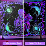 HASTHIP Zombie Love Aesthetic Tapestry for Bedroom and Dorm Décor 59x78in 2PCS | Night Glow Wall Art