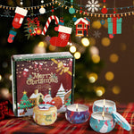 HASTHIP Scented Candles Gift Set for Home and Christmas | 4 Pack 70 g Natural Soy Wax