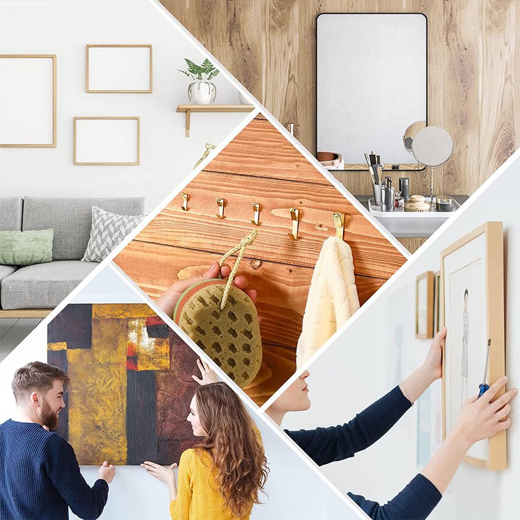 HASTHIP Picture Hanging Kit for Home and Office Decor with 330 pcs Steel Hooks and Nails | Easy Wall Mount Storage Box