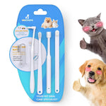HASTHIP® 5Pcs Dog Toothbrushes Kit for Small Dog Pet Teeth Cleaning Brush Kit Includes Silicone Finger Toothbrush Long Handle Soft Bristles Dog Toothbrush Pointy Interdental Brush