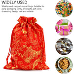 HASTHIP Drawstring Bag Pouches for Gift Packaging featuring Secure Closure | 20pcs Red Satin 7.08×5.1 in