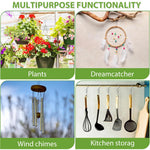 HASTHIP S Hooks for Home Decor with 360 Degree Swivel Loop Buckles Stainless Steel 4Pcs Set