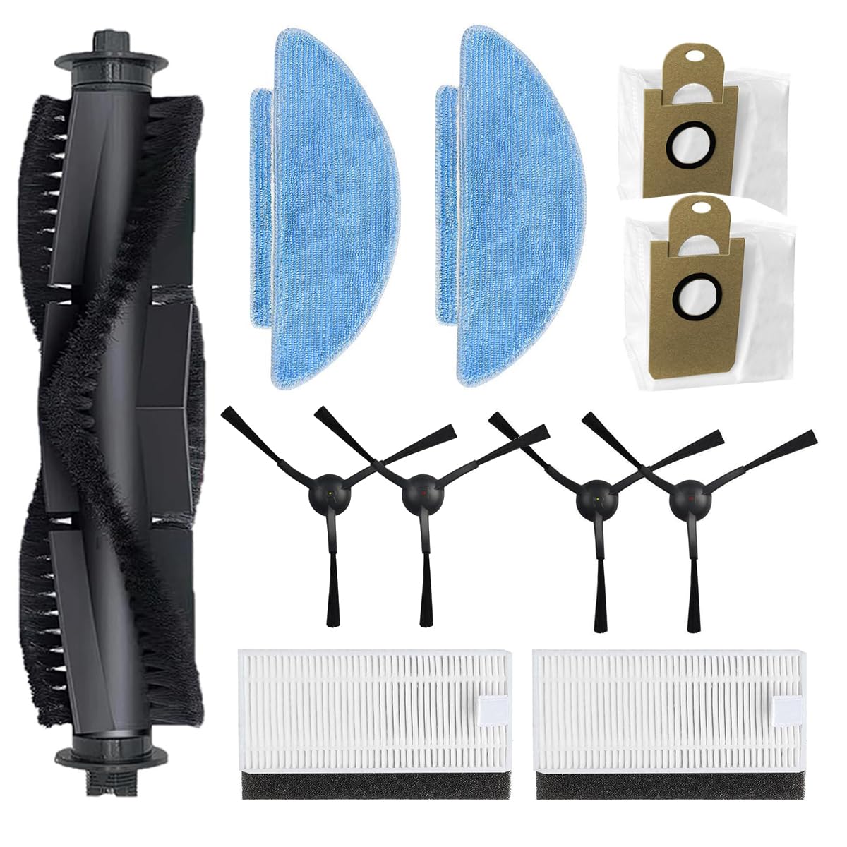 HASTHIP Replacement Parts Kit for ILIFE T10S Robot Vacuum with 33PCS Brushes and Filters