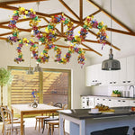 HASTHIP Hanging Confetti Garland for Party and Home Decoration featuring 2pcs 6.6ft Multicolor Shining Design | Ideal for Birthday and Christmas