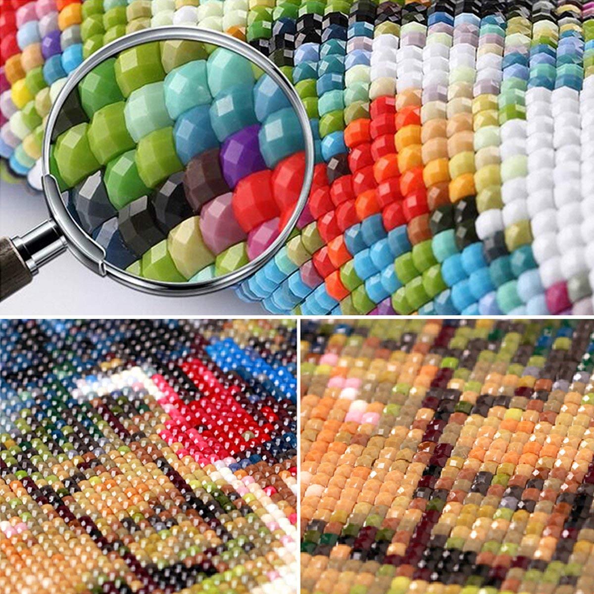 5D Diamond Painting Kit, Diamond Painting Kit for Adults, Witches in Halloween, Suitable for Beginners to Complete Wall Decoration, Decompression Crafts. Canvas