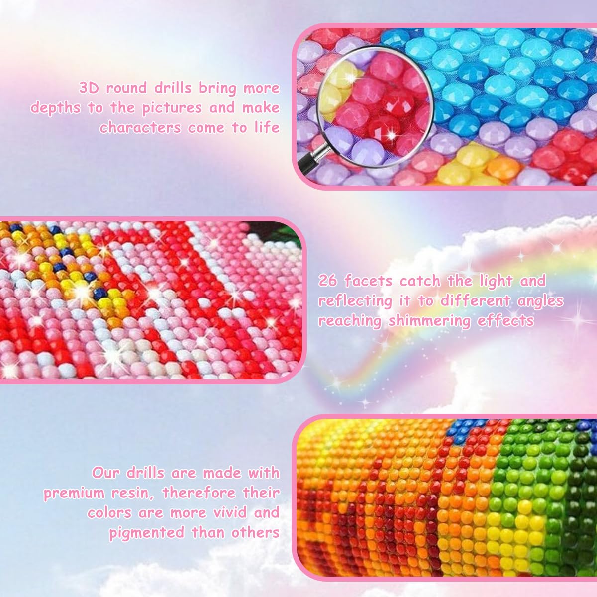 HASTHIP Diamond Painting Kit for Wall Decoration with 12x16 in 5D Canvas | Gift for Adults and Kids