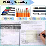 HASTHIP Sticky Notes for School, Office and Home with 650 Sheets Transparent PET | Multi-Colored Writable Self-Adhesive Pads