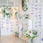 HASTHIP Butterfly Hanging Decoration for Wedding and Party featuring 6.6ft 3D Paper Garland