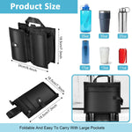 HASTHIP Luggage Cup Holder for Travel with Dual Zipper Compartments and Oxford Cloth Design