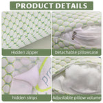 HASTHIP Pregnancy Pillow for Full Body Comfort with 2 Wedge Lumbar Pillows and Soft Washable Cover