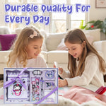 HASTHIP Scrapbooking Gift Set for Girls with Pen Sticky Notes and A5 Kuromi Notebook | Ideal Birthday and Christmas Present