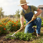 HASTHIP Garden Rake Head for Lawn and Soil Work with 9 Teeth and 37cm Rust‑Resistant Steel
