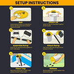 HASTHIP® Mouse Trap Bucket Rat Trap for Mice Rats Chipmunks Squirrels Hamsters Rodents Reusable Catcher Cage Repellent for Home Door Style Bucket Not Included 3PCS