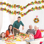 2Pcs Tinsel Garland Christmas Garland Decoration Hanging Garland 6.6ft Metallic Twist Multicolor Shining Garland for Birthday, Halloween, Home Decor, Party Decortion Items for Diwali Festival