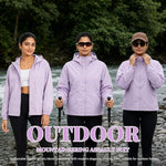 HASTHIP Women's Lightweight Waterproof Hooded Windbreaker Jacket - L