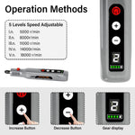 HASTHIP Mini Cordless Rotary Tool Kit for Sanding and Engraving with 39 Accessories | 2000mAh Battery and LED Light