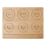 HASTHIP Bamboo Bead Board for Jewelry Making with 6 Grooves and 10.44x7.88 in Size | Eco Bamboo Tray for DIY Bracelet and Necklace Design
