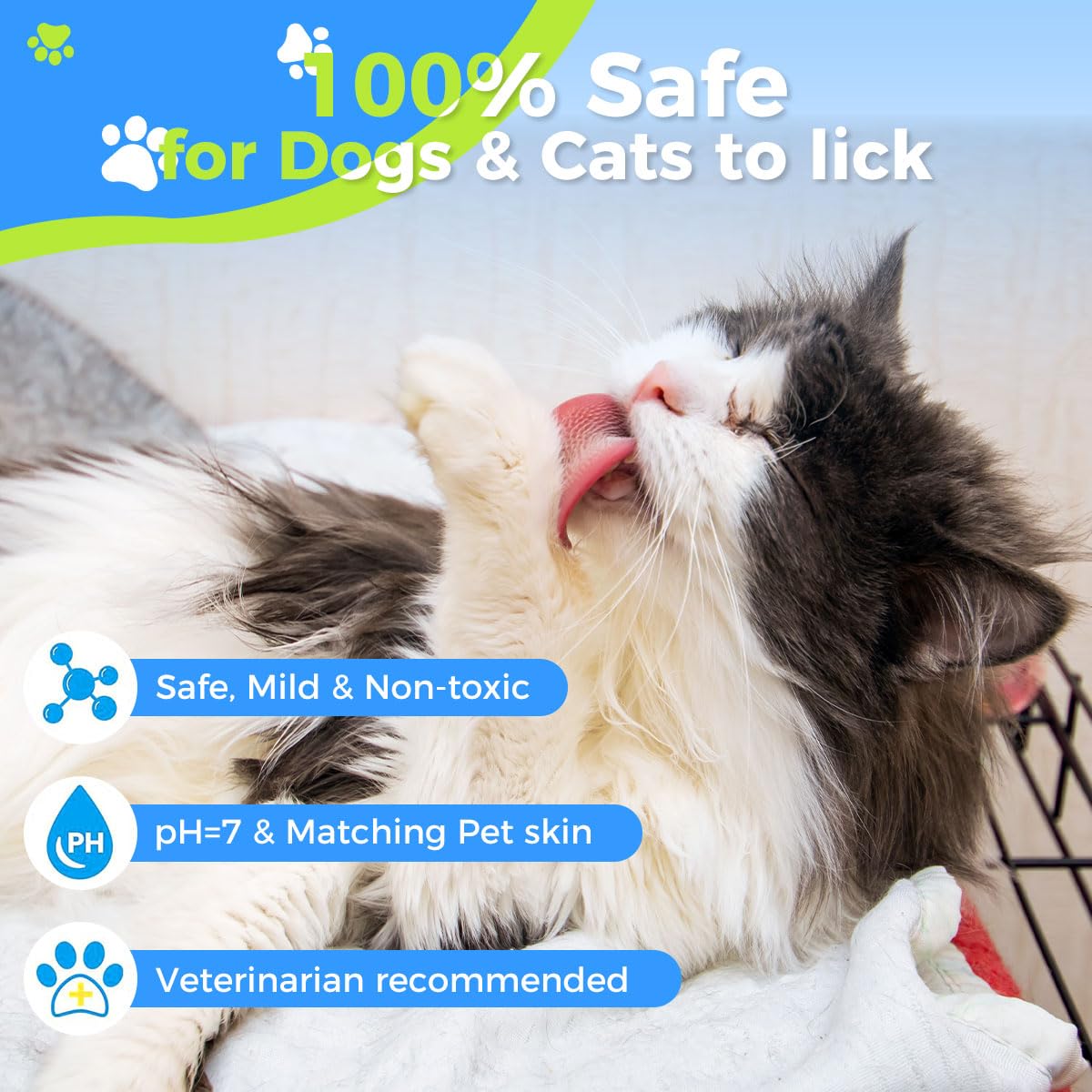 HASTHIP® 20 pair Pet Glove Wipes for Dogs