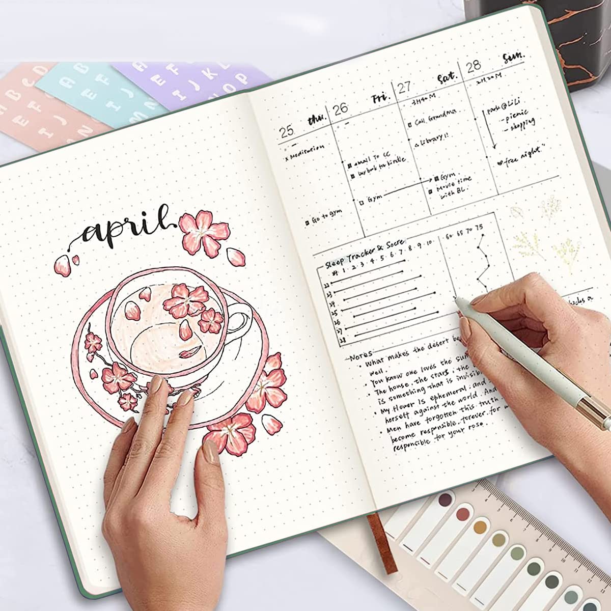 HASTHIP A5 Weekly Planner for Goal Setting and Productivity with Habit Tracker | 120 Sheets