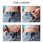HASTHIP Pants Waist Button Extender for Jeans with Elastic Metal Buttons 6pcs | No Sew Adjustable Waistband Expander