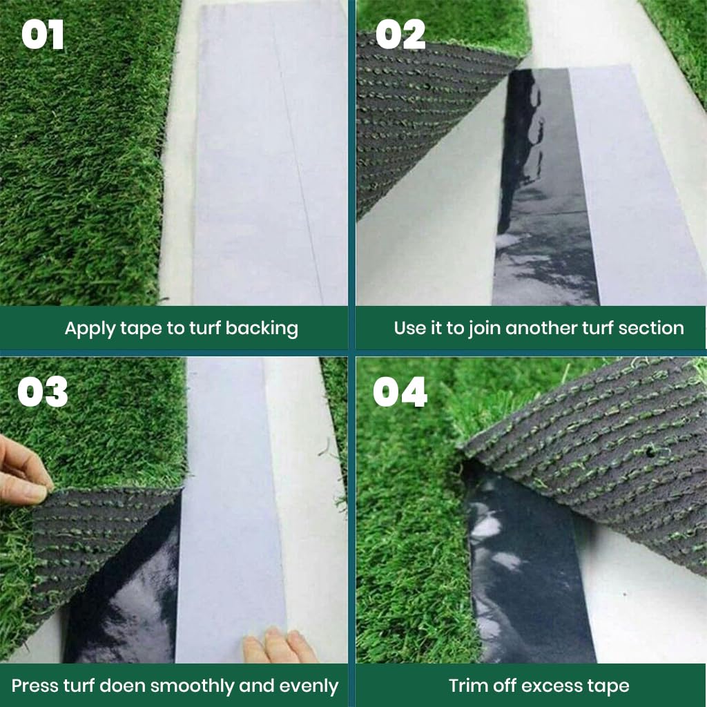 HASTHIP Grass Patch Sticker for Lawn Repair with Double Sided Adhesive | 50mm x 5m Roll