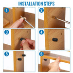 HASTHIP Shelf Support Pegs for Cabinets and Closets featuring Anti Slip Silicone Sleeve | 20pcs Black Iron Pins