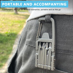 HASTHIP Keychain Multi Tool for Everyday Repair with 12 in 1 Functions and Lock Design | Stainless Steel Pocket Gadget