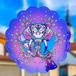 HASTHIP Garden Elephant Wind Spinners 25 cm for Outdoor and Indoor Decor | Reflective Anti Bird Hanging Ornament