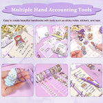 HASTHIP Paper Journal Kit for Scrapbooking with A6 Notebook 5 Washi Tapes and Carving Cutter
