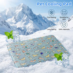 HASTHIP® Self-Cooling Pad for Dogs & Cats, Pressure Activated, No Water Needed Large Waterproof Mat for Heat Stroke Prevention for Stay Cool Indoor & Outdoor (60 * 45cm)