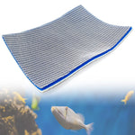 Qpets® 30 * 40cm Aquarium Filter High Density 8 Layer Filter Cotton Reusable Aquarium Filter Pad,Fish Tank Aquarium Tank Sponge Filter Cuttable Aquarium Filter s for Medium Fish Tank