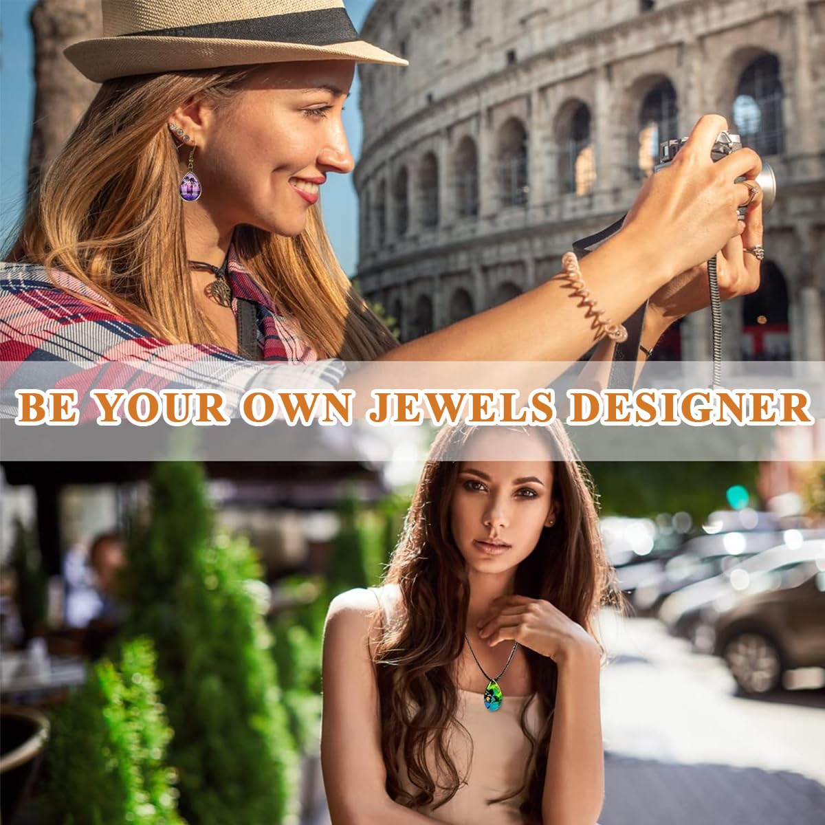 HASTHIP Resin Molds Set for DIY Jewelry Making with 30 pcs Tray Kit Featuring 5 Shapes | Metal and Silicone Crafting Tools