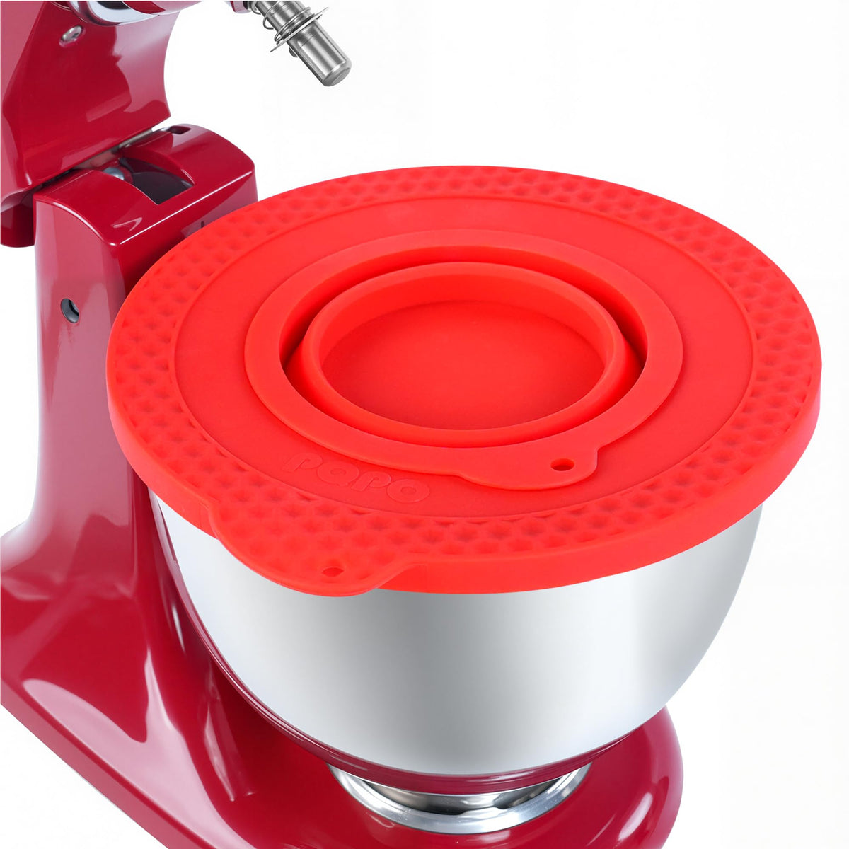 HASTHIP® Tapa de silicona para tazón mezclador compatible con KitchenAid 4.5-5 cuartos Tilt-Head,cubierta antisalpicaduras para batidora de pie,tapa sellada reutilizable conservar