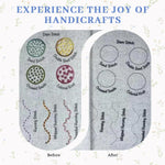 HASTHIP Embroidery Stitch Fabric Book for Learning with Visual Samples | DIY Guide for All Skill Levels