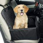 HASTHIP® 2-in-1 Dog Car Seat Cover, Waterproof Pet Hammock & Cat Carrier Protector for Cars, SUVs & Trucks, Nonslip Back Seat Cover for Travel, Protects Against Dirt Hair & Scratches - Black