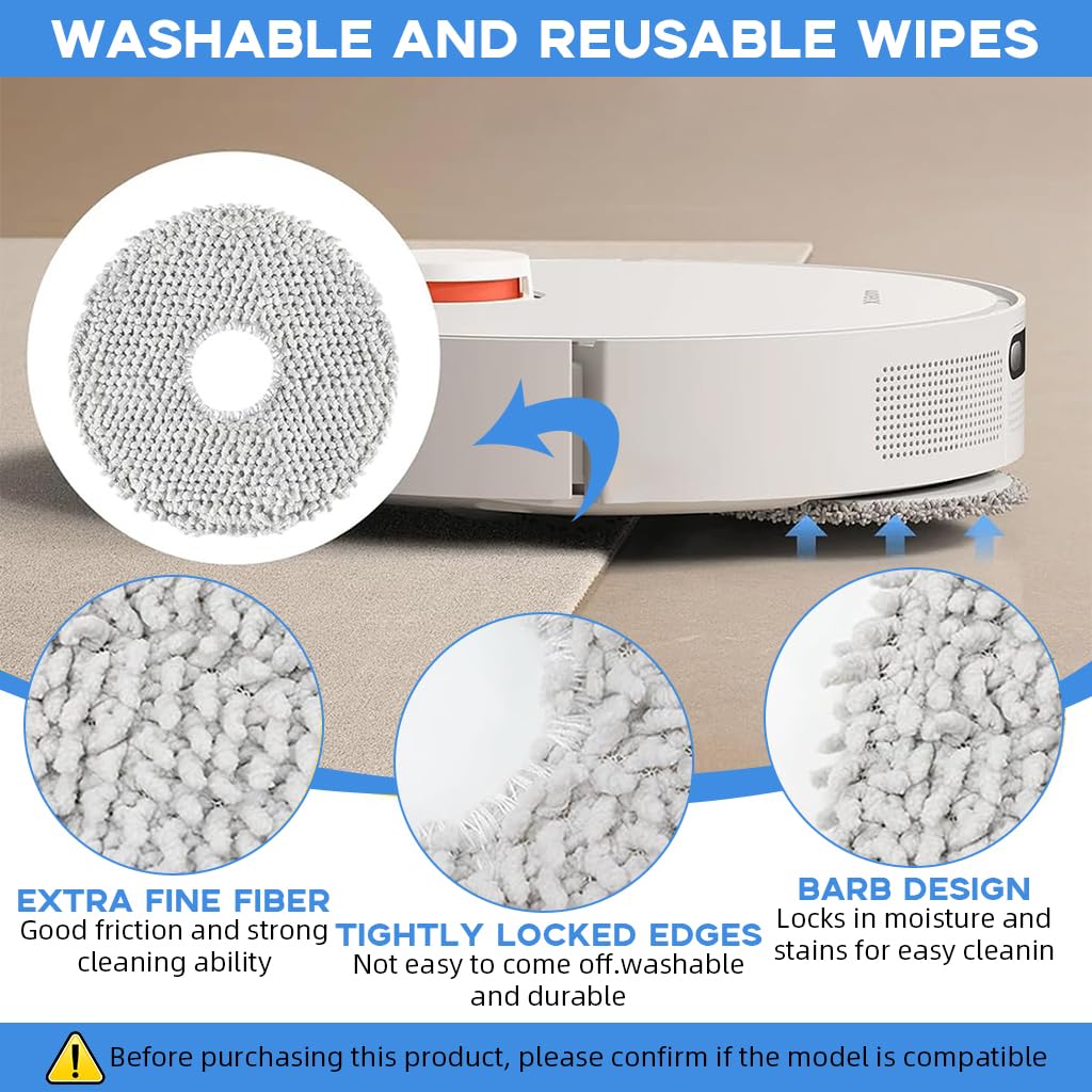 HASTHIP Replacement Parts for Dreame L10s Ultra Vacuum | 13pcs Set with Brushes Filters Mops