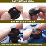HASTHIP Controller Joystick Thumbstick Cover Caps Grips for PS4 with 6 Pairs Silicone | Comfortable Protection and Improved Grip