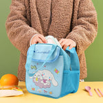 HASTHIP Lunch Bags for Kids featuring Cinnamoroll Cartoon Print 20x13.5x23cm | 3PCS Set