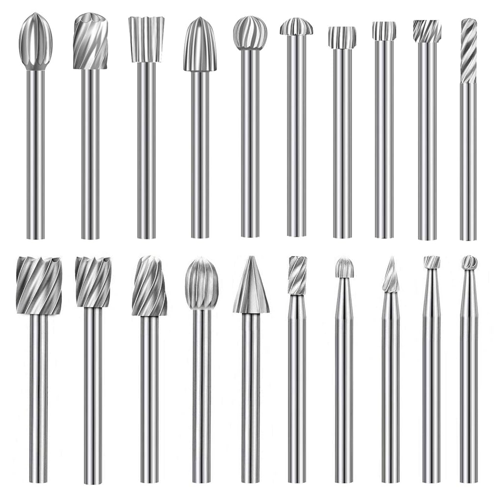 HASTHIP® Brocas para tallado y grabado de madera con vástago de 3 mm (1/8")