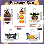 5Pcs Halloween Wall Hangings Door Signs Spooky Pumpkin Decorative Paper Wall Hangings Happy Halloween Door Signs Halloween Party Trick or Treat Wall Decoration Wall Hangings Halloween Decor