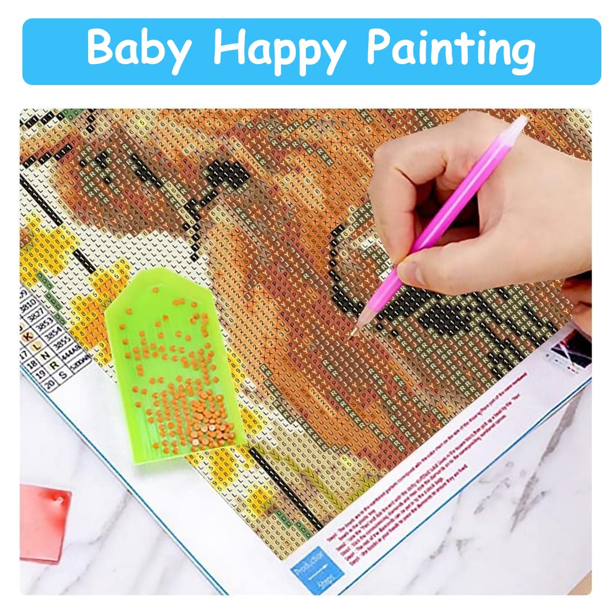 Diamond Painting Kit, 12x16inch Sunflower Cow Diamond Painting, 5D Diamond Painting Kit for Adults & Kids, Very Suitable for Home Leisure and Wall Decoration, Gift for Kids and Adults