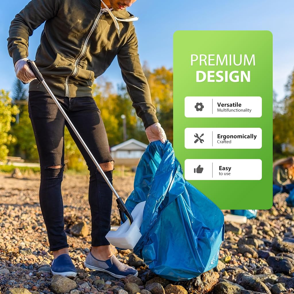 HASTHIP Grabber Reacher Tool for Easy Pickup with 75cm Long Arm and Magnetic Tip | Aluminum Construction