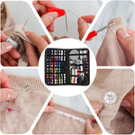 HASTHIP® 172Pcs Sewing Kit with Thread,Needle,Scissors Thimble Tape Measure & Threader Portable Travel Sewing Set for Home DIY Repairs Hand Kit for Beginners Compact Supplies Bag