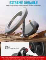 Mag-Safe Car Phone Mount & Stand, 360° Rotatable Holder for iPhone 15/14/13/12 - Strong Magnet, Hands-Free GPS, Zinc Alloy Design, Easy Self-Adhesive Installation for Office Kitchen Bedroom