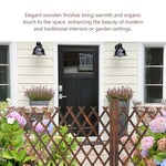HASTHIP Planter Hanging Rack for Garden or Balcony with Expandable Wooden Fence 160cm x 50cm