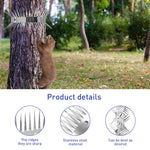 HASTHIP Outdoor Bird Deterrent Spikes 100CM with Double Row Stainless Steel Design | 2PCS