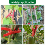 HASTHIP Plant Clips for Stems and Climbing Plants 20Pcs 3.5 in featuring Snap-On Design | Reusable Garden Vine Support