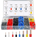 HASTHIP Ferrule Wire Crimp Connector Kit for Wiring Projects with 1200pcs Copper Terminals